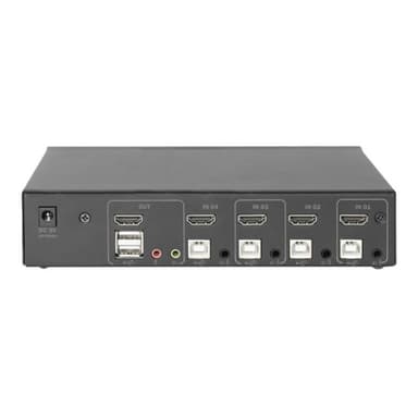 DIGITUS KVM Switch, 4-Port, Single-Display, 4K, HDMI