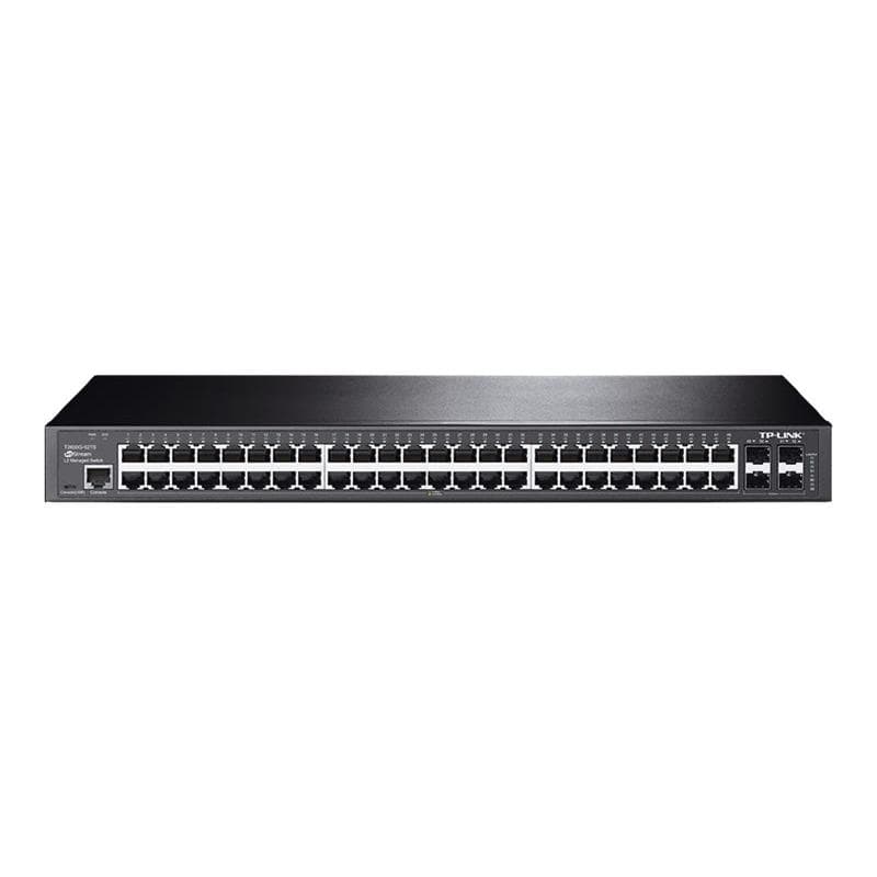 TP-LINK JetStream? 48-Port Gigabit L2 Managed Switch with 4 Gigabit SFP Slots