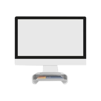 DELOCK Monitorständer mit Schublade weiß