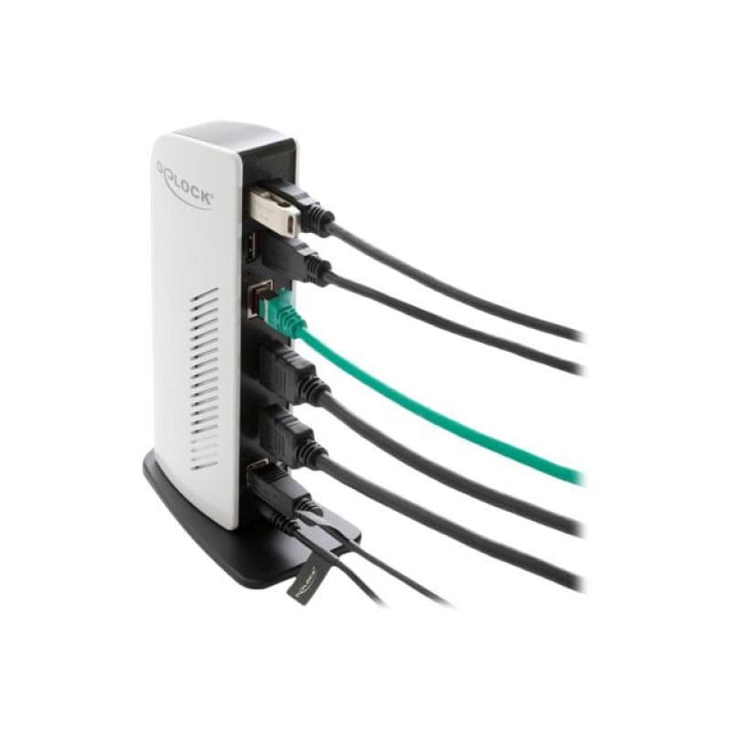 DELOCK USB Dockingstation Dual HDMI Full-HD / USB 3.2 / LAN / Audio