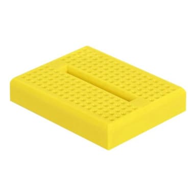 DELOCK Experimentier-Mini Steckbrett 170 Kontakte gelb
