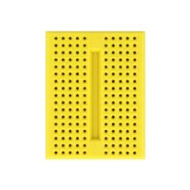 DELOCK Experimentier-Mini Steckbrett 170 Kontakte gelb