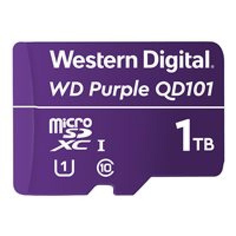 WESTERN DIGITAL WD Purple 1TB Surveillance microSD XC Class - 10 UHS 1