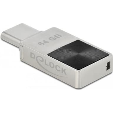 DELOCK Mini USB 3.2 Gen 1 USB-C Speicherstick 64 GB - Metallgehäuse