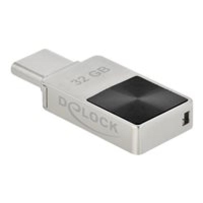DELOCK Mini USB 3.2 Gen 1 USB-C Speicherstick 32 GB - Metallgehäuse