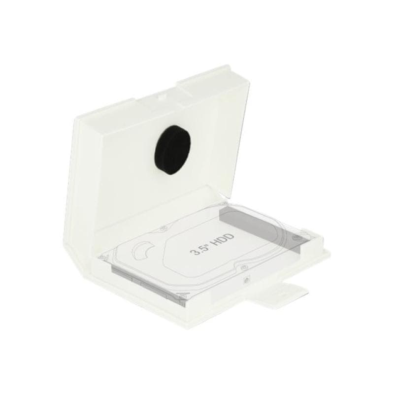 DELOCK Schutzbox für 3,5 Zoll HDD weiß