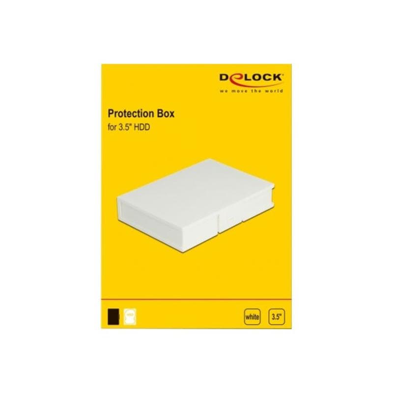 DELOCK Schutzbox für 3,5 Zoll HDD weiß