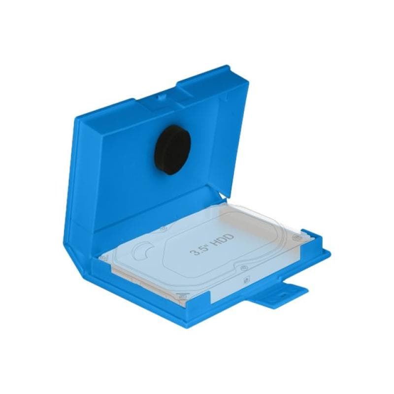 DELOCK Schutzbox für 3,5 Zoll HDD blau