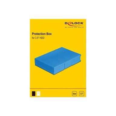 DELOCK Schutzbox für 3,5 Zoll HDD blau