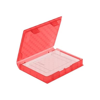 DELOCK Schutzbox für 2,5 Zoll HDD / SSD rot
