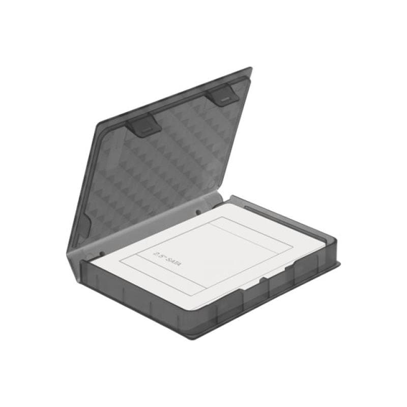 DELOCK Schutzbox für 2,5 Zoll HDD / SSD grau