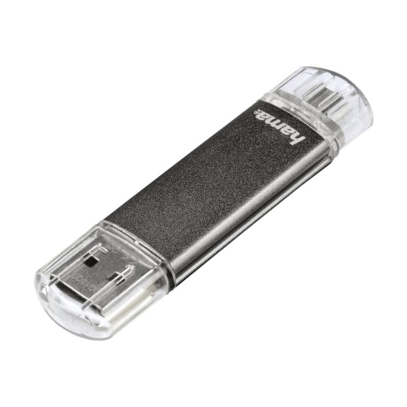 HAMA FlashPen ″Laeta Twin″ - USB-Flash-Laufwerk - 256 GB - USB 3.0 / micro USB - Schwarz