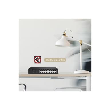 EDIMAX Gigabit Switch mit 16 Ports Für das Home Office, kleine Büros und Firmen