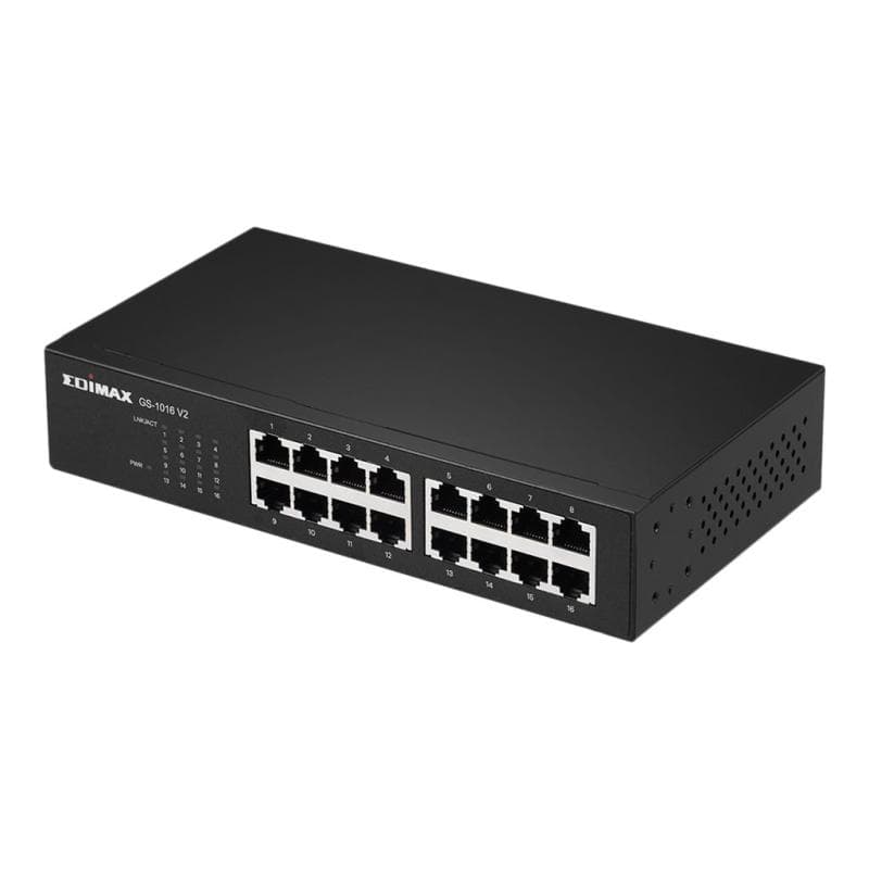 EDIMAX Gigabit Switch mit 16 Ports Für das Home Office, kleine Büros und Firmen