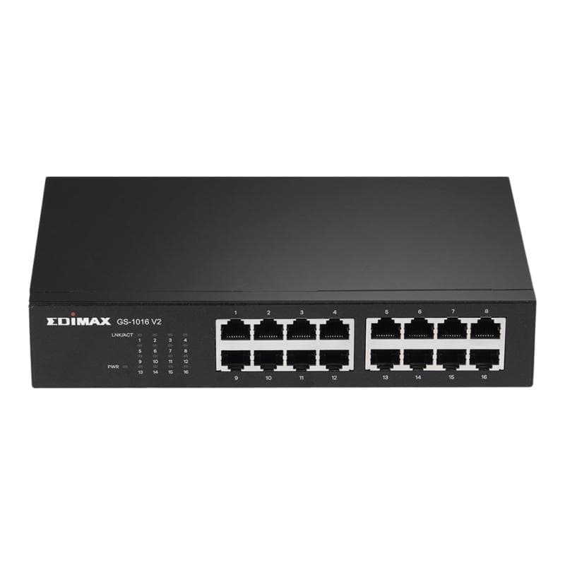 EDIMAX Gigabit Switch mit 16 Ports Für das Home Office, kleine Büros und Firmen