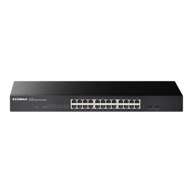 EDIMAX 26-Port Gigabit Switch mit 2 SFP-Ports Für das Home Office, kleine Büros und Firmen