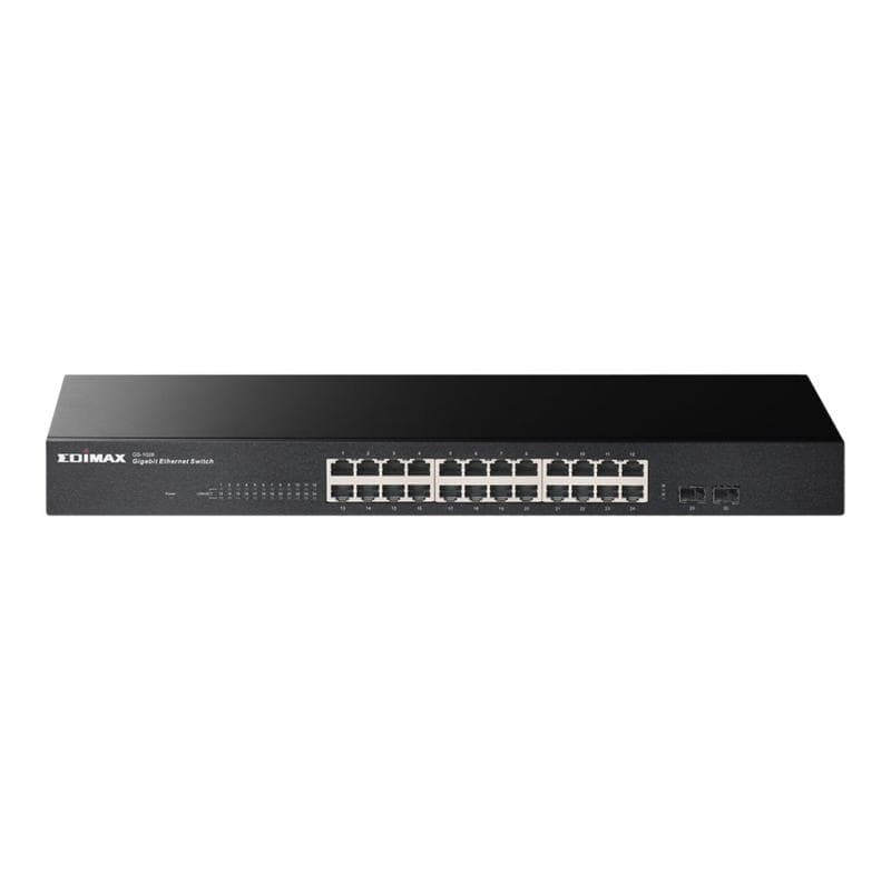 EDIMAX 26-Port Gigabit Switch mit 2 SFP-Ports Für das Home Office, kleine Büros und Firmen