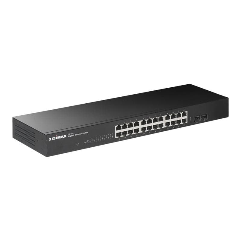 EDIMAX 26-Port Gigabit Switch mit 2 SFP-Ports Für das Home Office, kleine Büros und Firmen