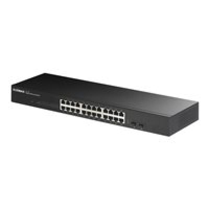EDIMAX 26-Port Gigabit Switch mit 2 SFP-Ports Für das Home Office, kleine Büros und Firmen