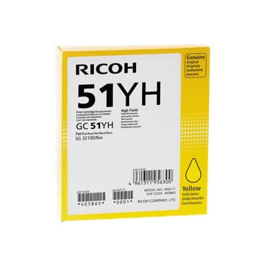 RICOH GC 51YH - Hohe Ergiebigkeit - Gelb - Original - Tintenpatrone - für Ricoh SG 3210DNw (405865)