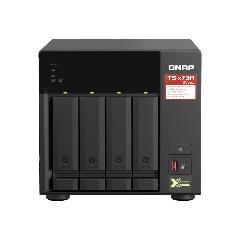 QNAP TS-473A - NAS-Server - 4 Schächte - SATA 6Gb/s - RAM 8 GB - 2.5 Gigabit Ethernet