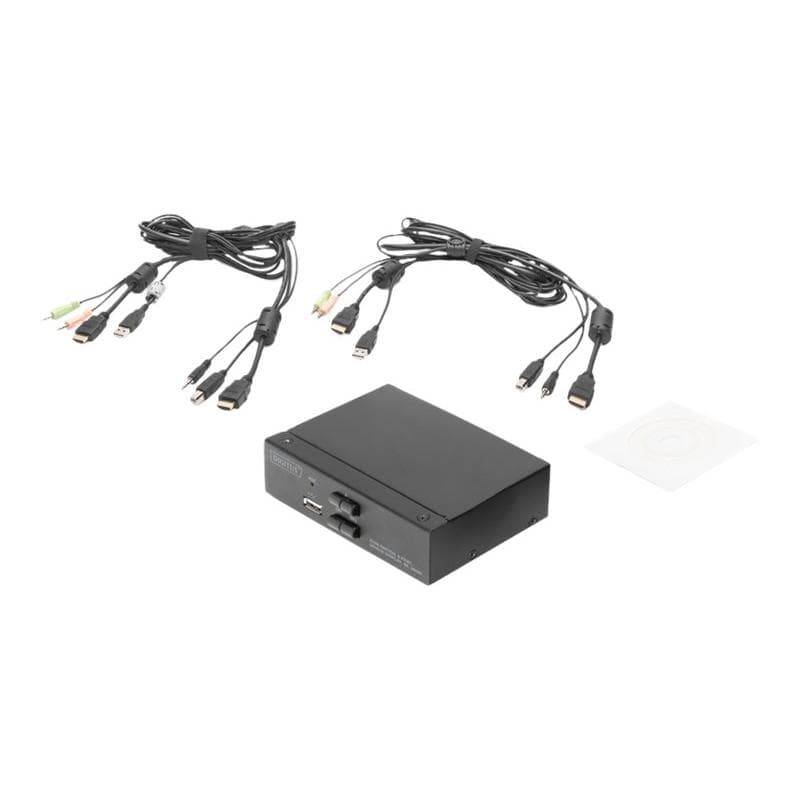 DIGITUS DS-12870 2-Port KVM-Switch Single-Display