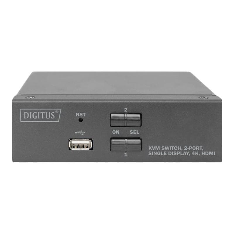 DIGITUS DS-12870 2-Port KVM-Switch Single-Display