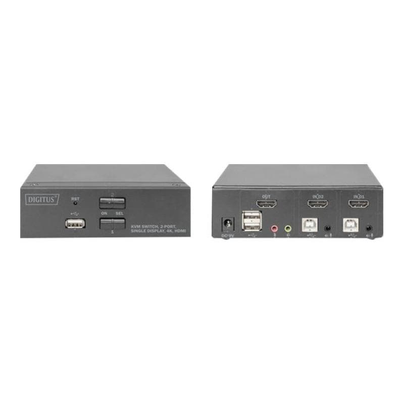 DIGITUS DS-12870 2-Port KVM-Switch Single-Display