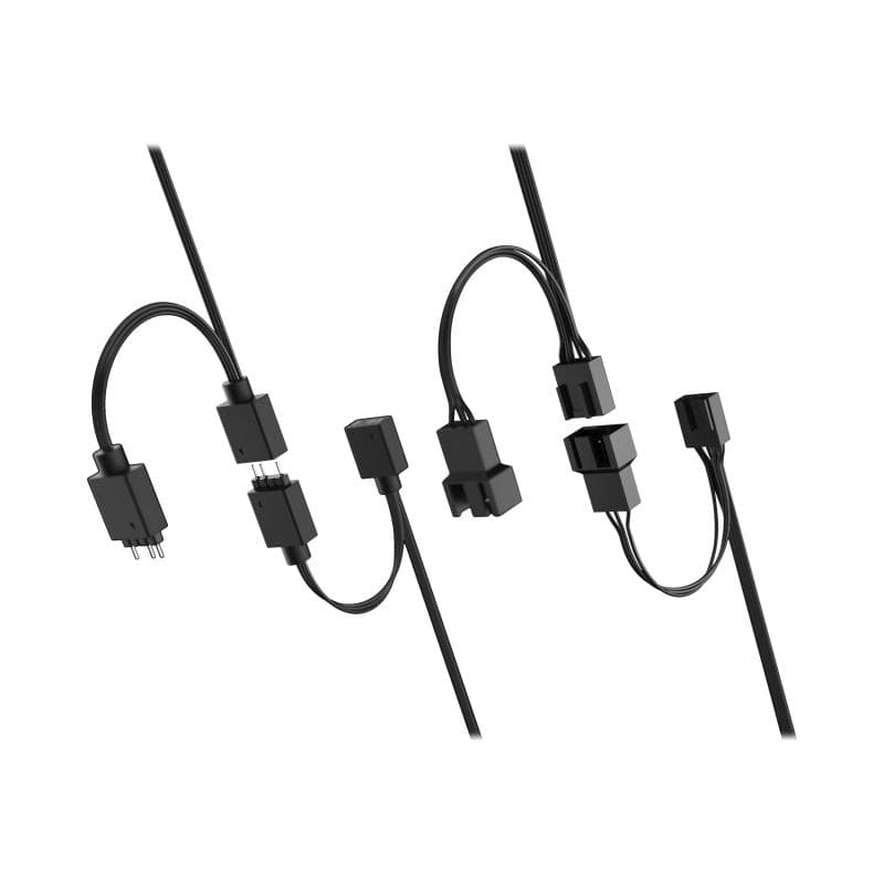 FRACTAL DESIGN Aspect 12 RGB PWM Gehäuse Lüfter schwarz 120x120x25mm 3er Pack