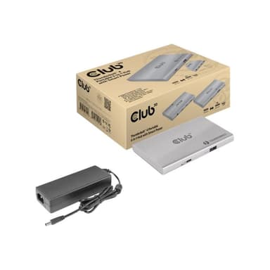 CLUB3D Thunderbolt4 5-in-1 HUB > 3xThunderbolt/1xUSB Bu/Bu retail