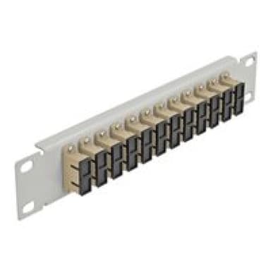 DELOCK 10? LWL Patchpanel 12 Port SC Duplex beige 1 HE grau