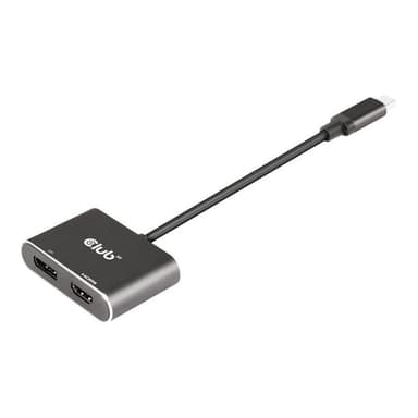 CLUB3D USB-Hub USB 3.2 Typ C > DP/HDMI 4K60Hz St/Bu retail