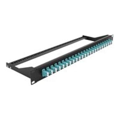 DELOCK 19? LWL Patchpanel 24 Port LC Duplex aqua