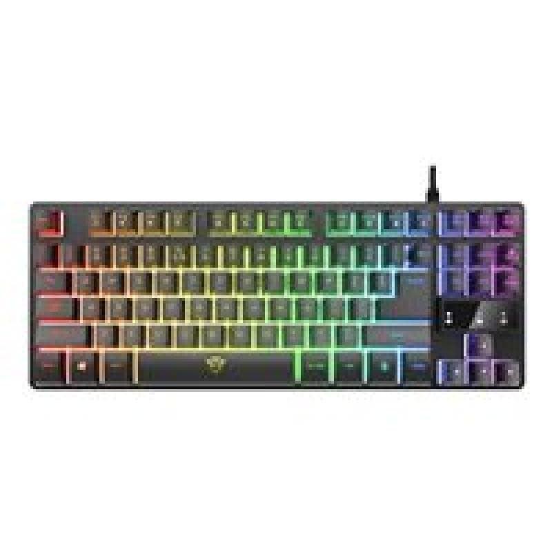 TRUST GXT833 THADO TKL USB, Kabelgebunden Gaming-Tastatur Beleuchtet, Multimediatasten Englisch