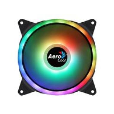 AEROCOOL Duo 14 Computergehäuse Ventilator 14 cm Schwarz (AEROPGSDUO14ARGB-6P)
