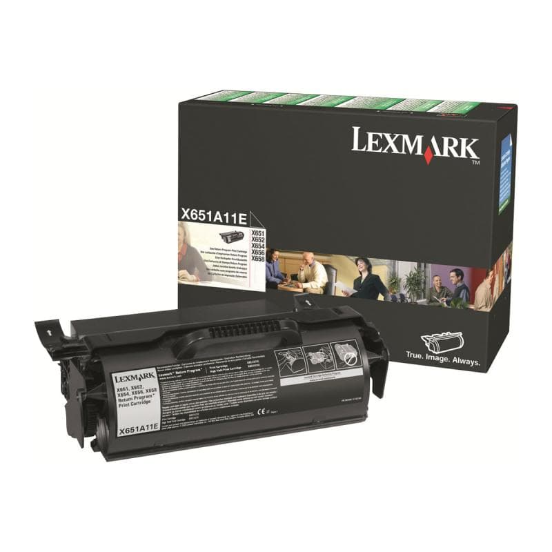 LEXMARK Schwarz Tonerpatrone LCCP, LRP