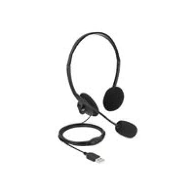 DELOCK Headset Delock On-Ear USB wired black