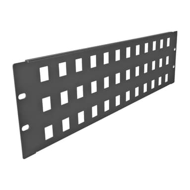 DELOCK 19? Keystone Patchpanel 48 Port 3 HE schwarz