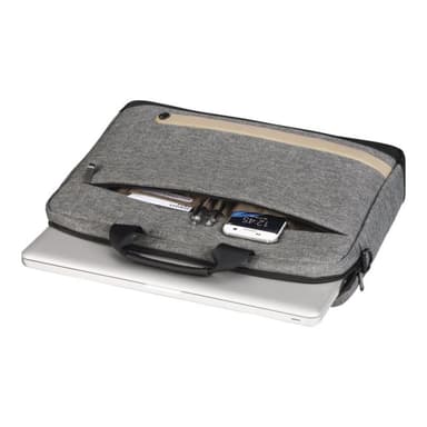 HAMA Laptoptasche Terra Kunstfaser grau