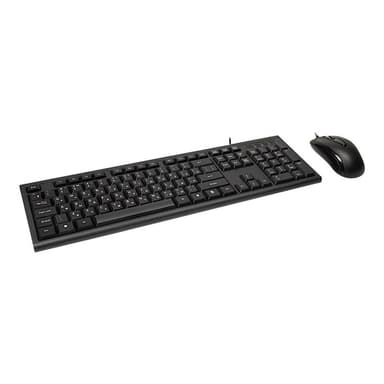 INTERTECH Inter-Tech Tas KM-3149R Tastatur+Maus QWERTY dt/kyril. schw. retail
