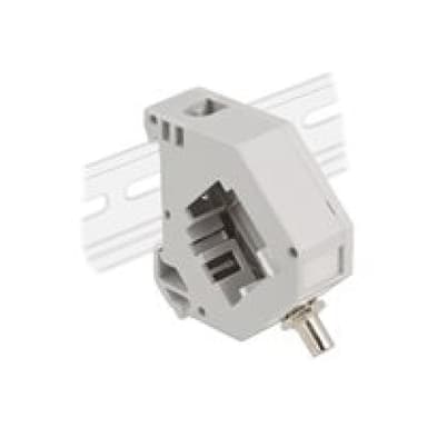 DELOCK Hutschienenadapter mit Keystone ST Simplex Buchse zu ST Simplex Buchse