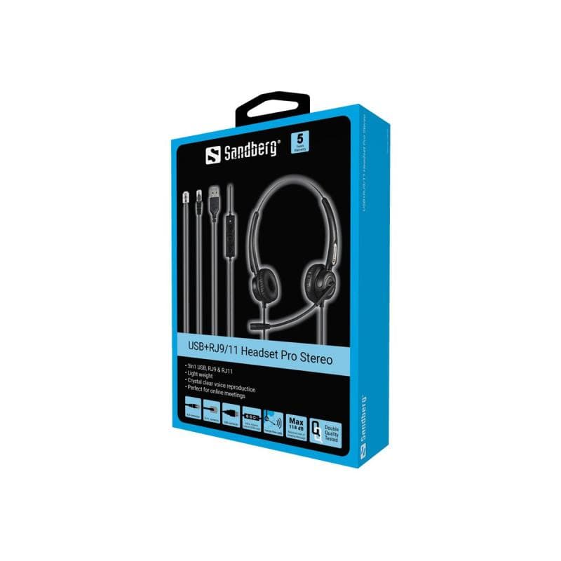 SANDBERG USB+RJ9/11 Headset Pro Stereo