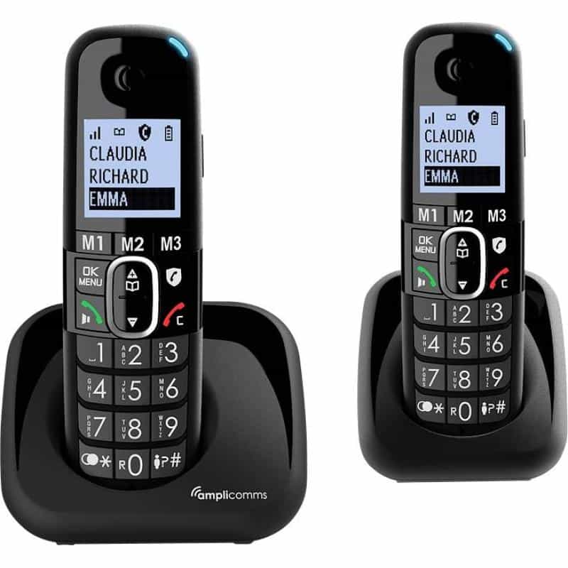 AUDIOLINE Amplicomms BigTel 1502 DECT-Mobilteil Freisprechen, für Hörgeräte kompatibel, Wahlwiederho AUDIOLINE Amplicomms BigTel 1502 DECT-Mobilteil Freisprechen, für Hörgeräte kompatibel, Wahlwiederho