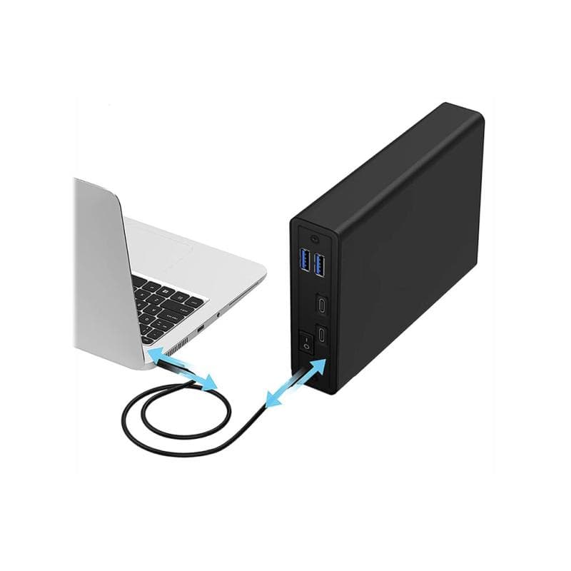 RAIDSONIC Geh. IcyBox USB 3.2 2,5″+3,5″ SATA3 HDD/SSD USB Typ-C m.Hub