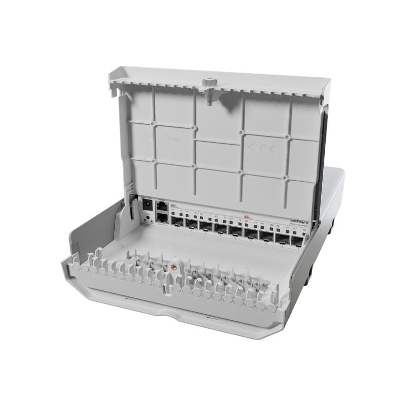 MikroTik netFiber 9 CRS310-1G-5S-4S+OUT 4x SFP+ 5x SFP 1x RJ45 PoE-In - 1 Gbps - Power over Ethernet