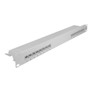 DELOCK 19? Patchpanel 16 Port Cat.6A 1 HE grau