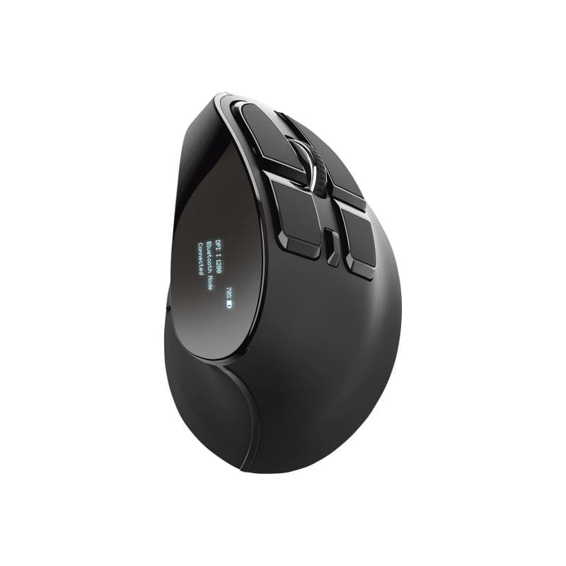 TRUST VOXX Funk, Bluetooth® Maus Optisch Ergonomisch, Abnehmbares Kabel, Integriertes Scrollr