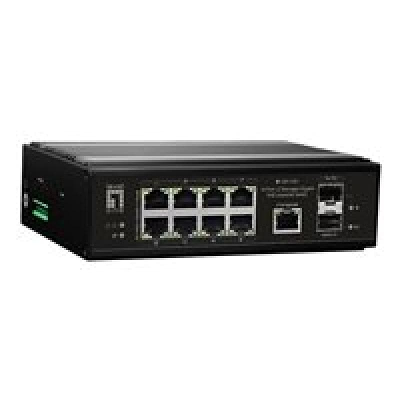 LEVELONE Switch 10 Port Gigabit PoE DIN-Rail