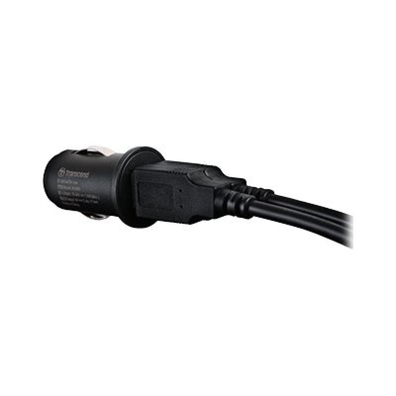 TRANSCEND Dual USB Car Charger for DrivePro 8M/4M cable USB type A to micro B