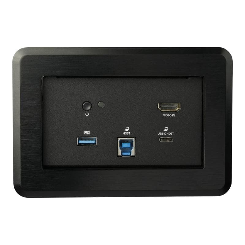 STARTECH.COM Konferenztisch-Konnektivitätsbox mit Laptop-Docking - 4K HDMI - USB-C / USB-A PD - Konf